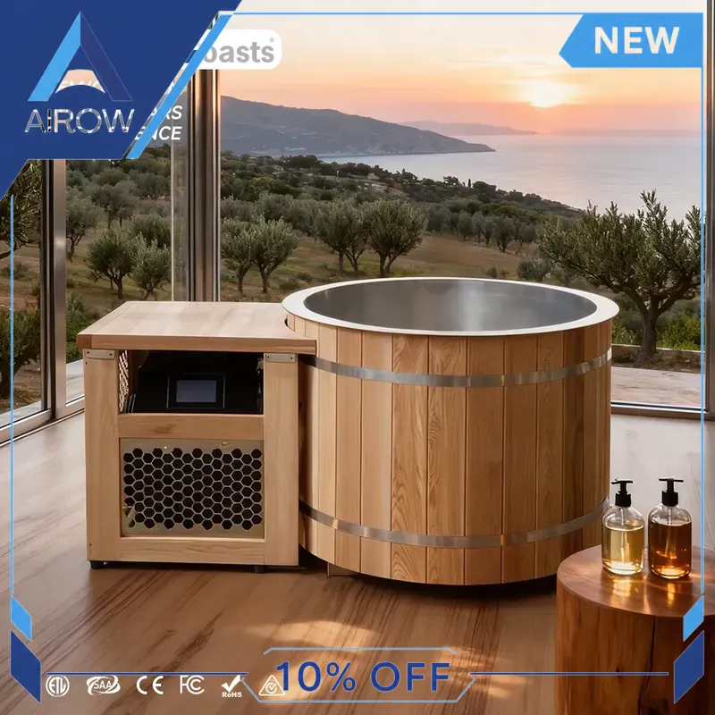 Spa Wellness Gym - Ahşap Soğuk Dalma Küveti 1HP Soğutucu