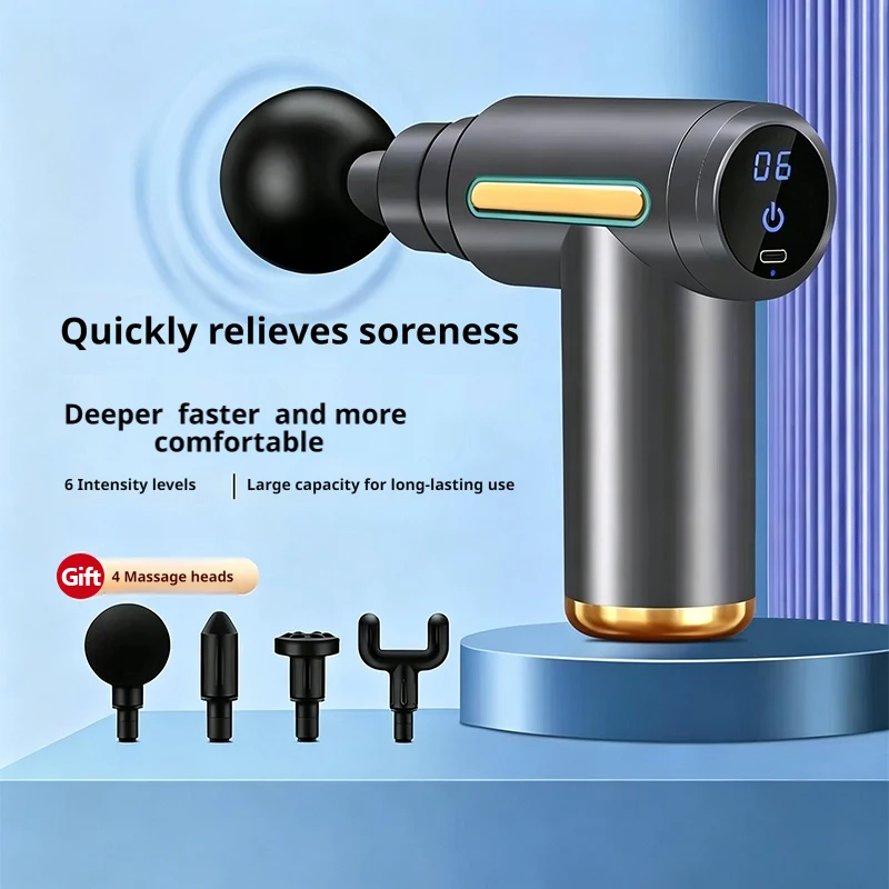 Massage Gun - 6 Hızlı Mini Elektrikli Masaj Aleti