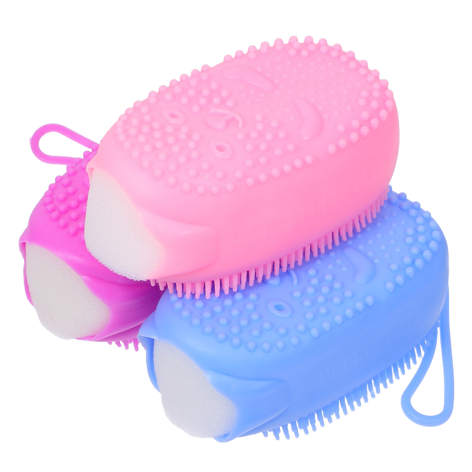 Body Brush - 3 Adet Peeling Süngeri, Vücut Temizleme