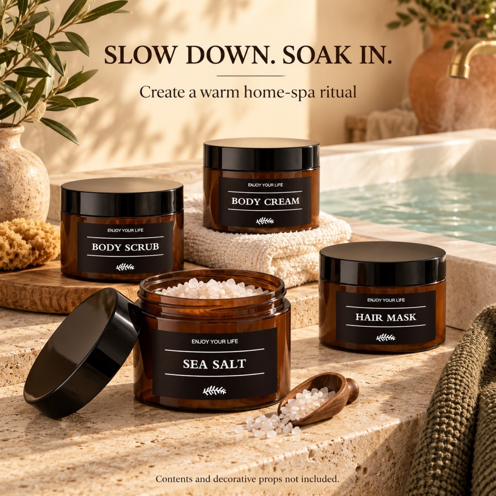 Etiketli Banyo Saklama Kapları - Bath Salts incelemesi ve fiyatı