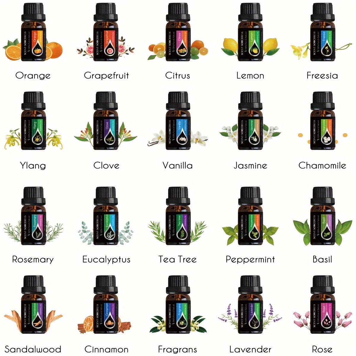 20 adet/set Uçucu Yağ Seti Lav - Aromatherapy Diffuser incelemesi ve fiyatı