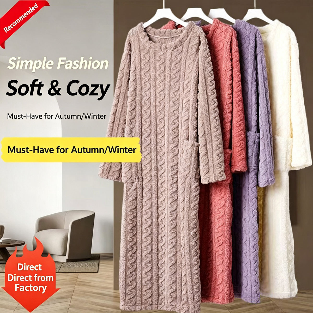 Kışlık Mercan Kadife Gecelik,  - Bathrobe incelemesi ve fiyatı